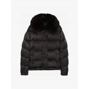 Massimo Dutti - down jacket with lambskin collar